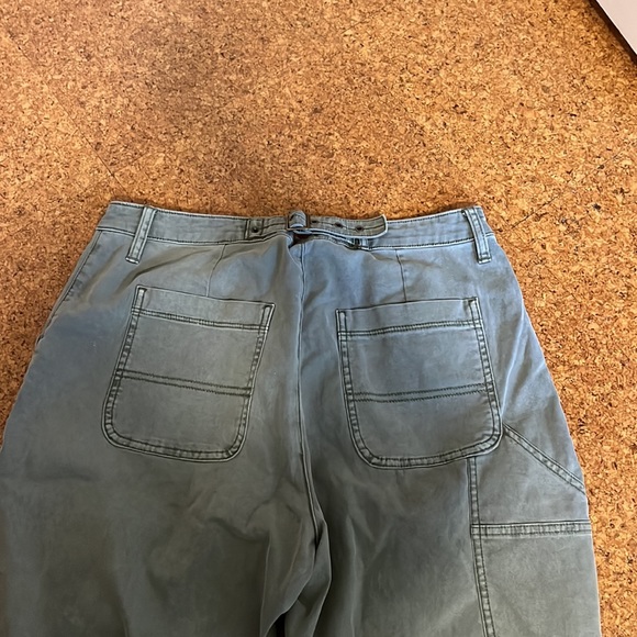 High-Waisted Straight Canvas Workwear Pants for Women - Picture 3 of 3